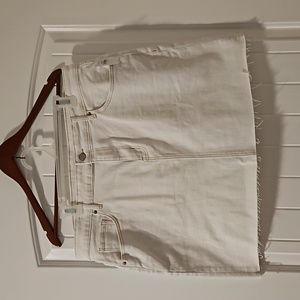 Old Navy White Denim Skirt